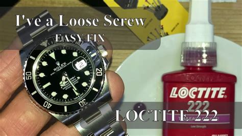 removing loctite from rolex bracelet|Rolex submariner bracelet link.